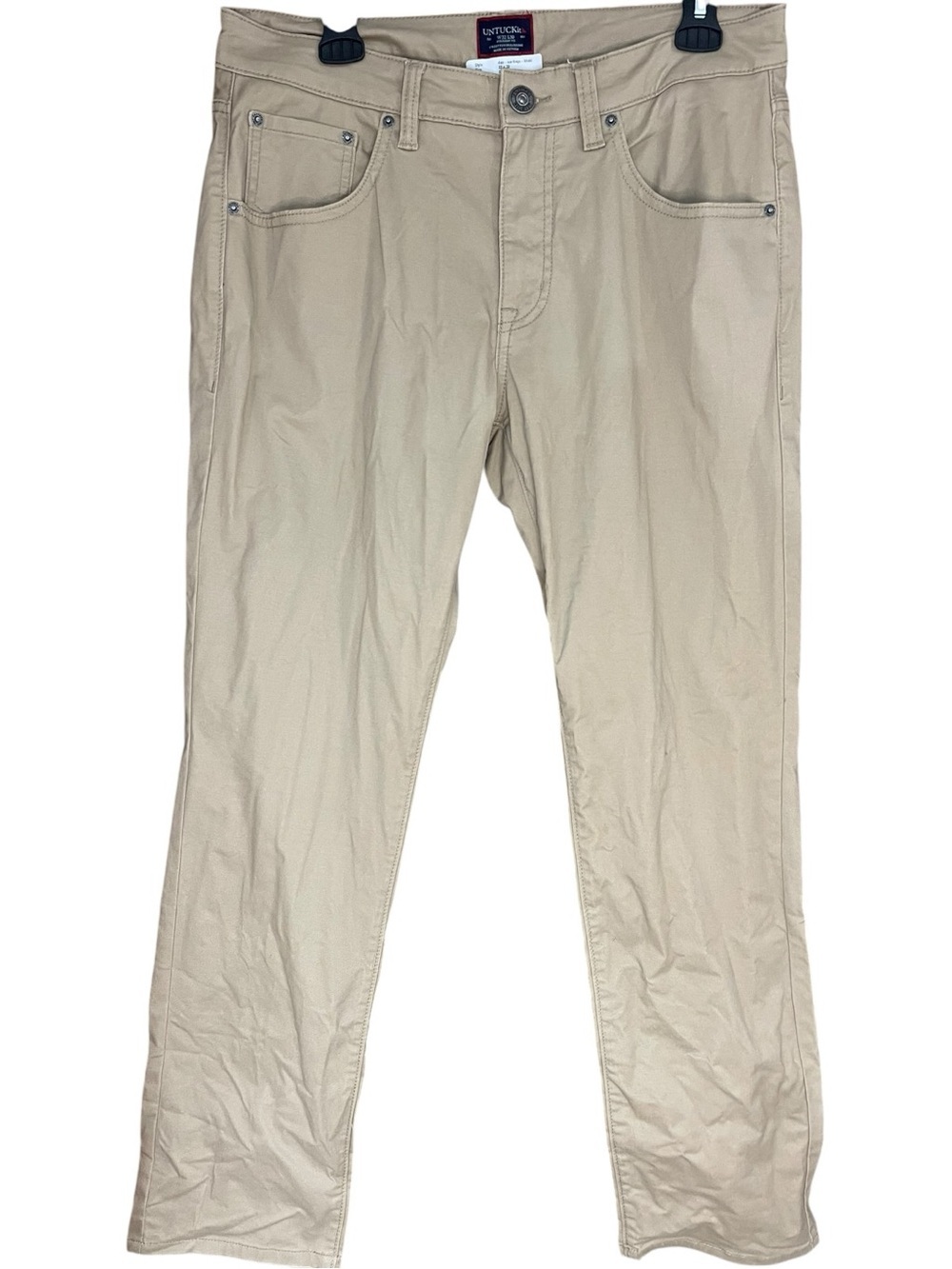 UNTUCKit Don Santiago 5-Pocket Chino Straight Fit Pants Khaki